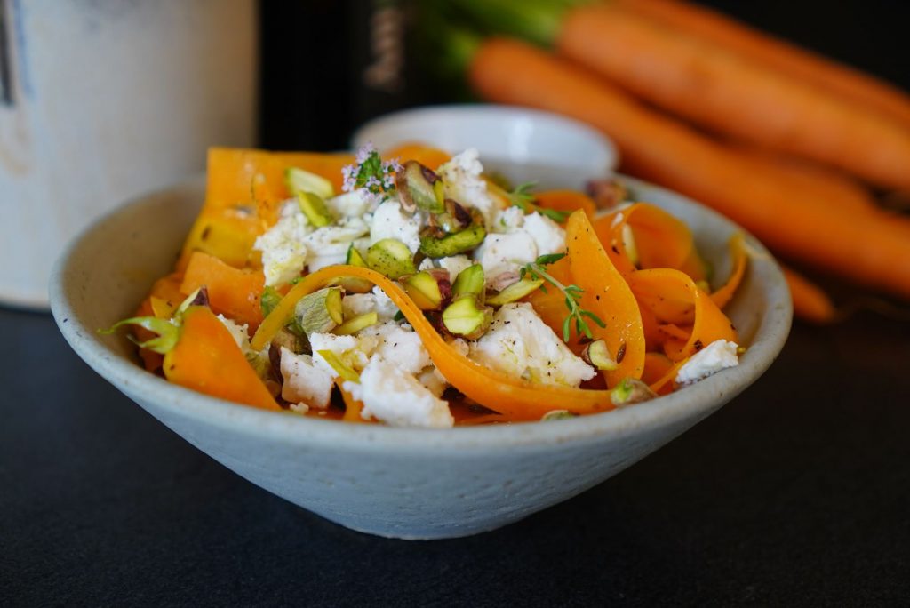 Tagliatelles carottes cumin féta