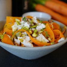 Tagliatelles carottes cumin féta