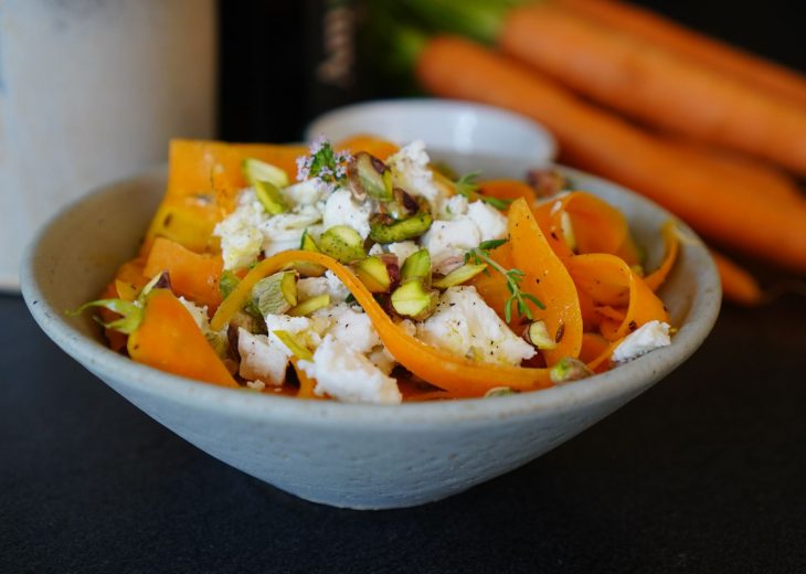 Tagliatelles carottes cumin féta