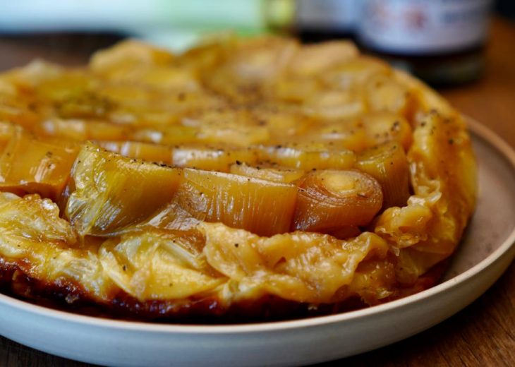 Tarte tatin poireau