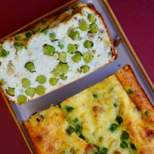 Clafoutis petits pois ricotta