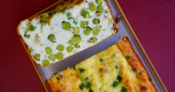 Clafoutis petits pois ricotta