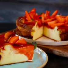 gâteau fromage blanc aux fraises