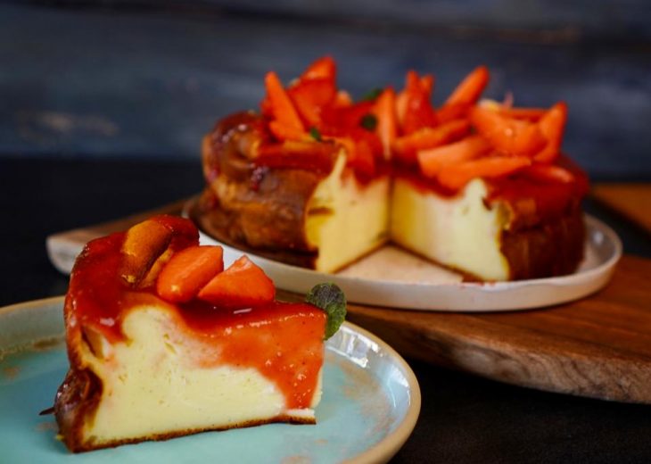 gâteau fromage blanc aux fraises
