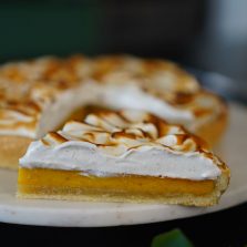 Tarte au potimarron meringuée