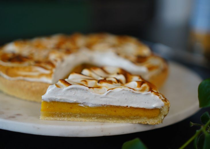 Tarte au potimarron meringuée
