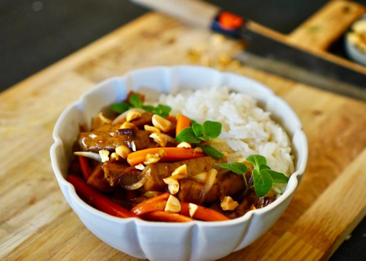 porc au caramel sans porc, version veggie