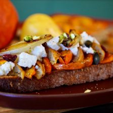 tartine repas d'automne