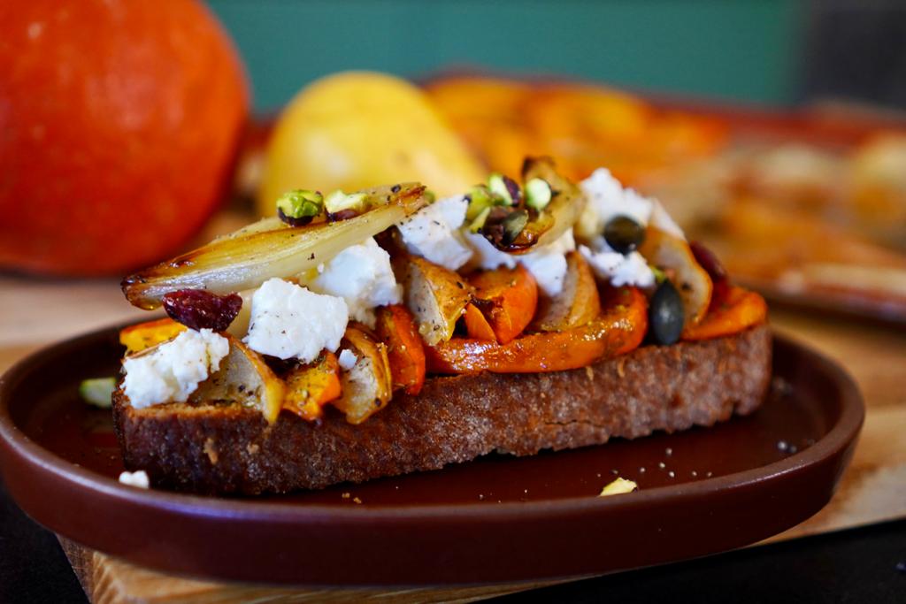 La recette de la tartine repas d’automne