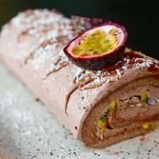 bûche de Noël facile avec biscuit souple et moelleux