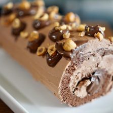 bûche de noël Nutella facile