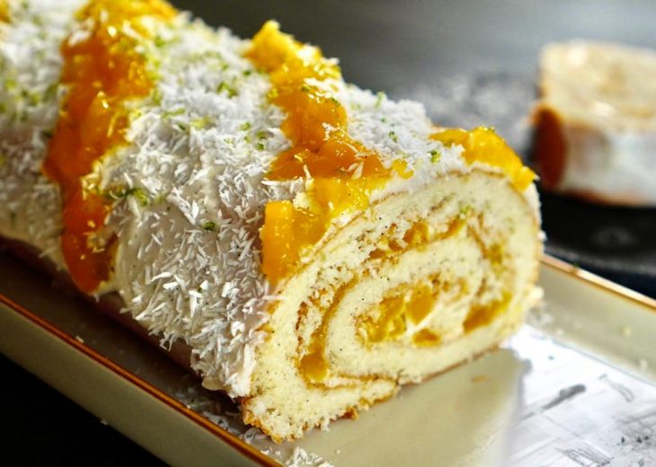 Bûche fruits exotiques