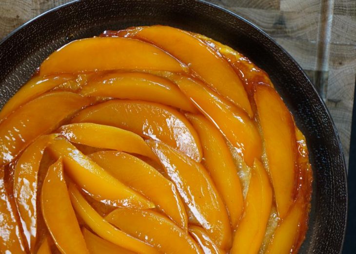 Tarte tatin à la mangue