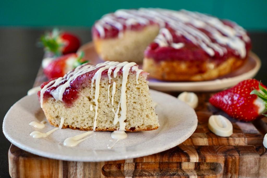 Gâteau aux fraises - Trois fois par jour