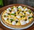 Tarte au citron gelée de basilic