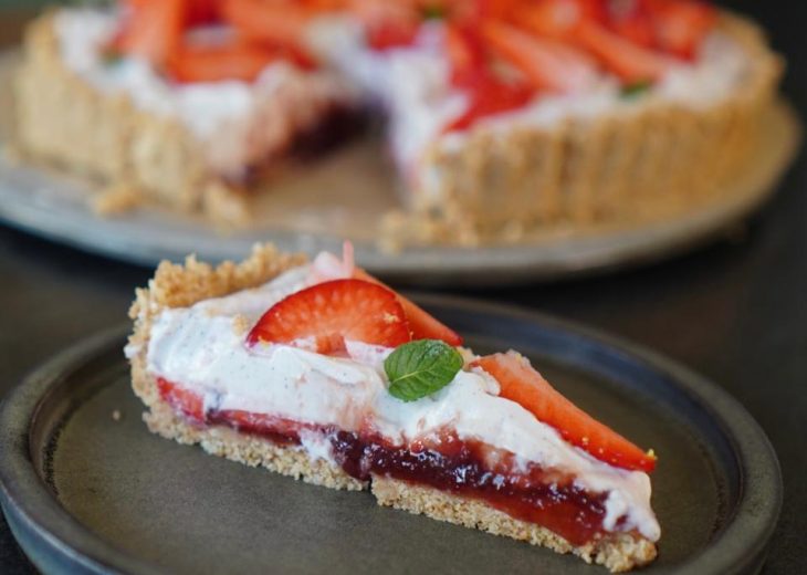 Tarte aux fraises sans cuisson