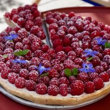 Tarte framboise mascarpone creme de marrons