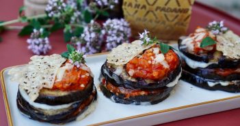 aubergine façon millefeuille