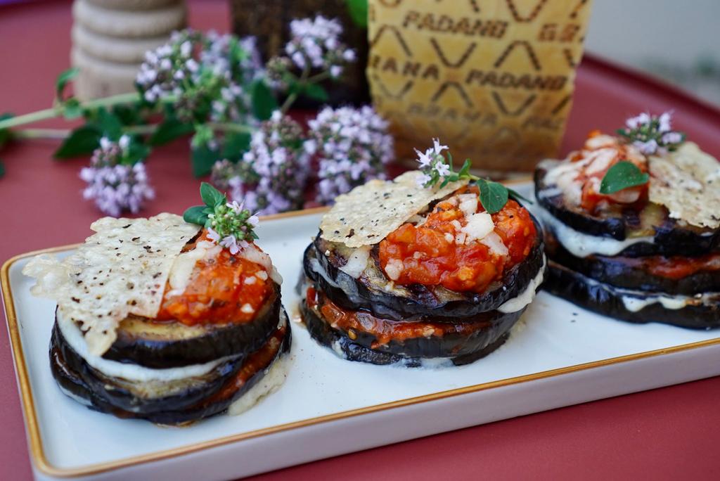 aubergine façon millefeuille