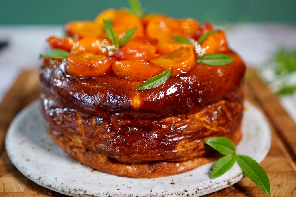 La recette du gâteau de fromage blanc vanille et abricot