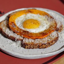 Tartine oeuf potimarron