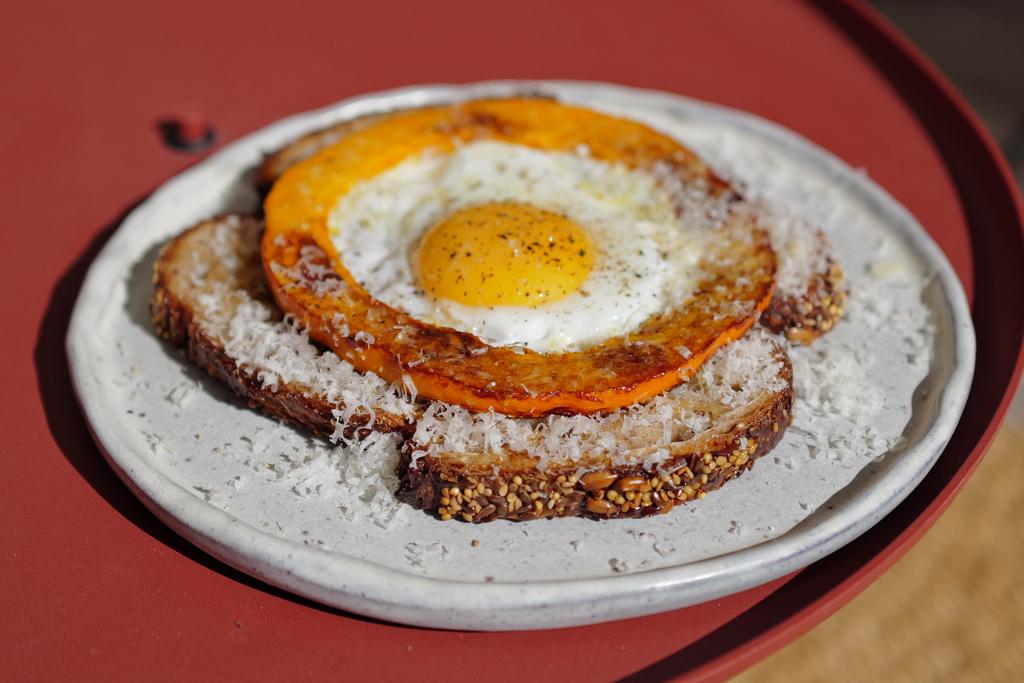 La recette de la tartine œuf potimarron