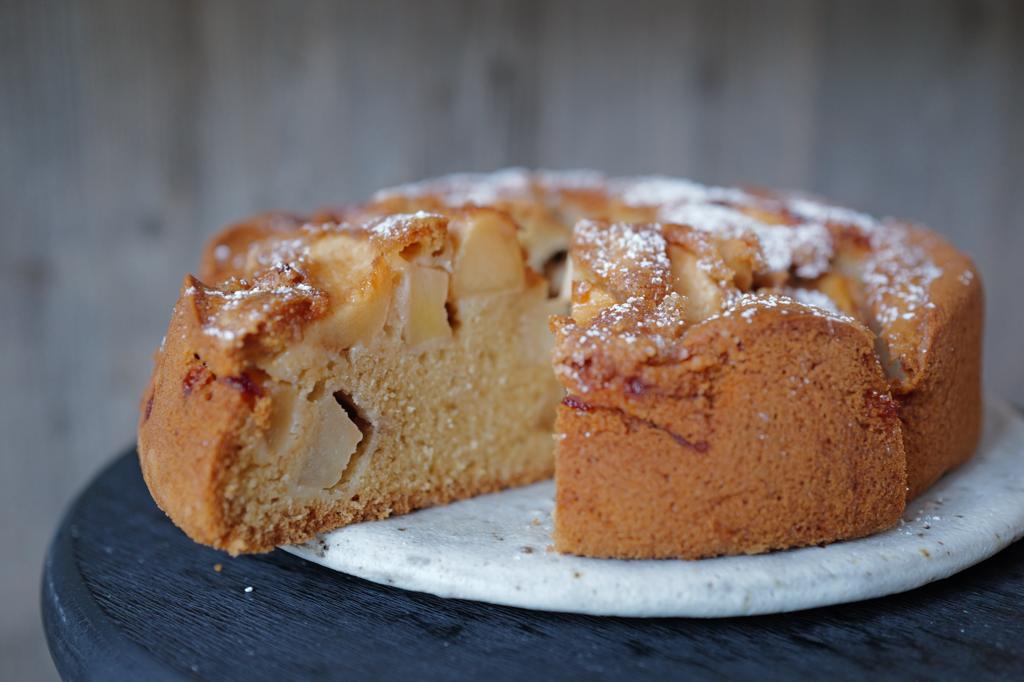 gâteau moelleux aux pommes