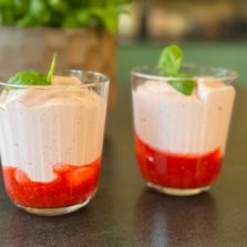 mousse fraises légère