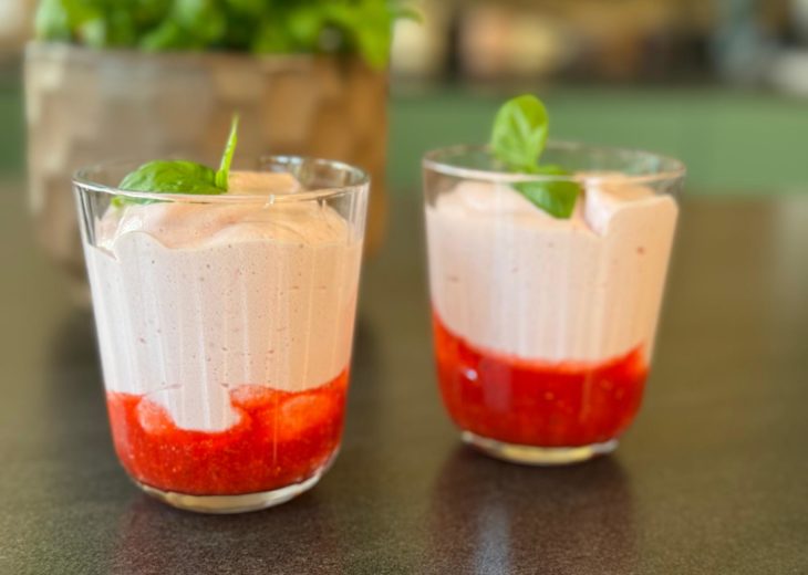 mousse fraises légère