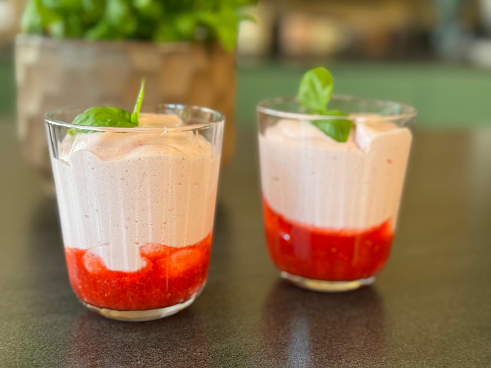 La recette de la mousse de fraises très légère 4 ingrédients
