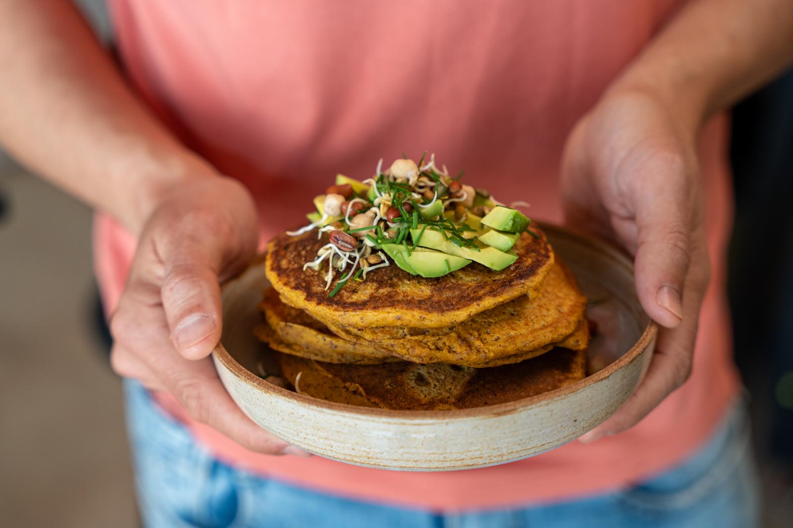 La recette des pancakes veggie à la carotte (sans oeuf ni lactose)