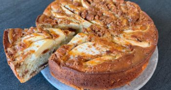 Gâteau moelleux pommes et spéculoos