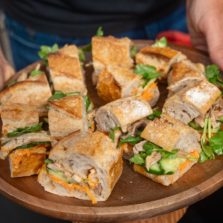 La recette des minis Bánh mì poulet citronnelle