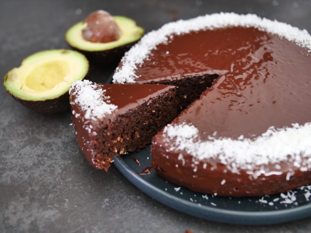gateau moelleux chocolat avocat sans beurre