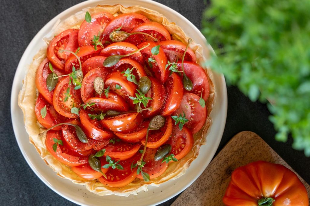Tarte a la tomate croustillante