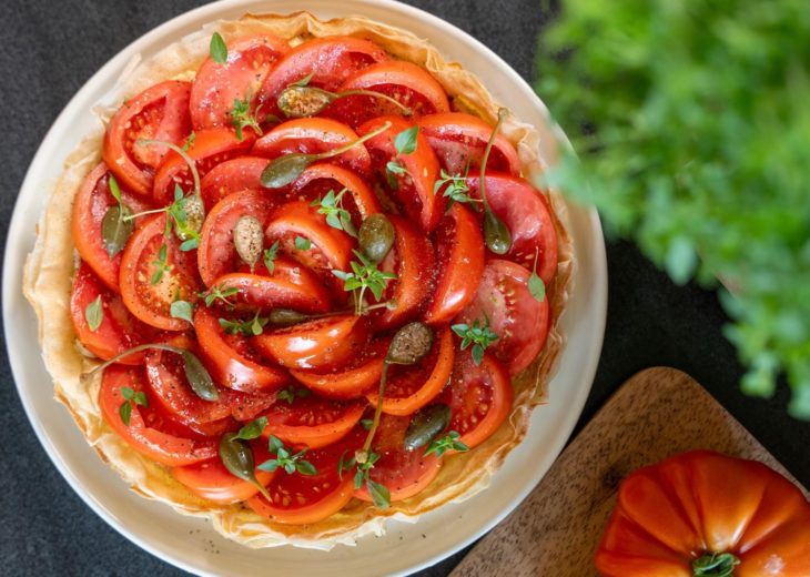 Tarte a la tomate croustillante