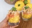 crumble salé tomate saumon