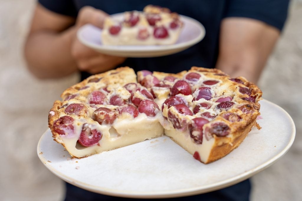 clafoutis crémeux cerises
