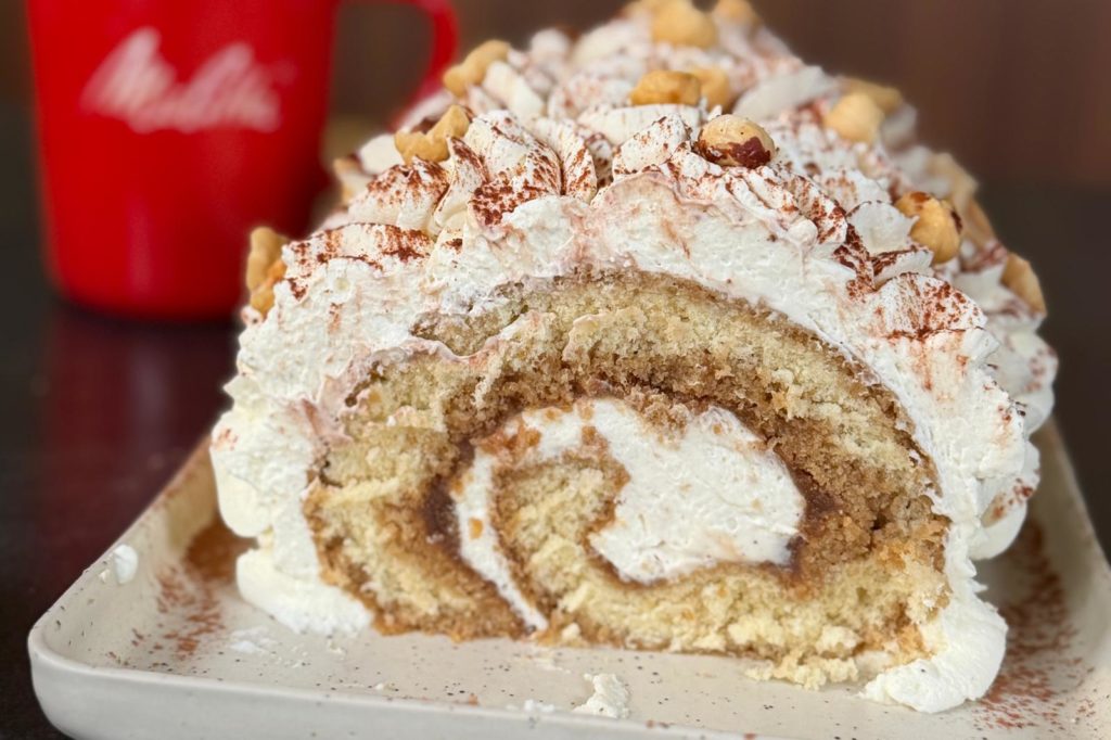 buche de noel roulée vanille cafe marrons