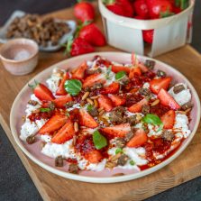 burrata et fraises