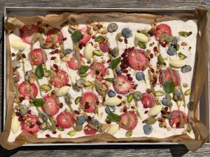 glace au yaourt en plaque
