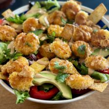 salade crevettes bang bang au Air fryer