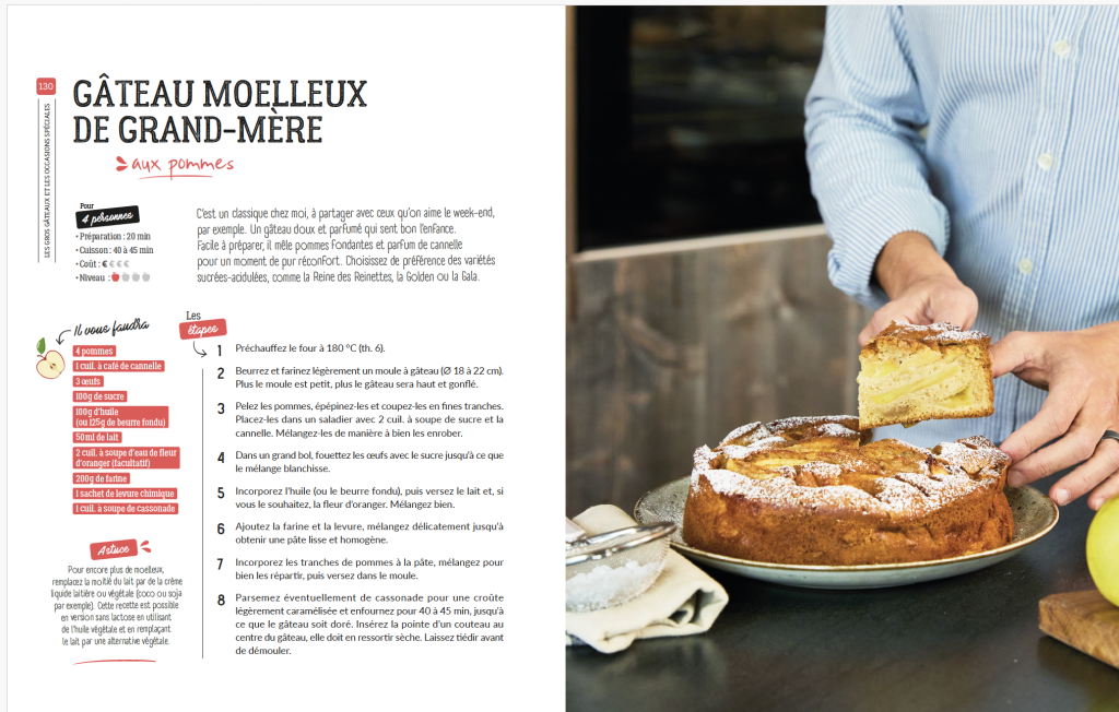 Gateau moelleux pommes herve cuisine