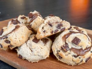 Cookies à la crème de marrons et chocolat, moelleux et sans œufs cookies creme de marron sans oeufs