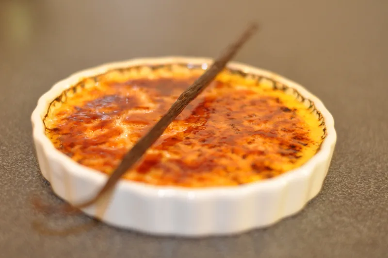 Crème brûlée à la vanille 