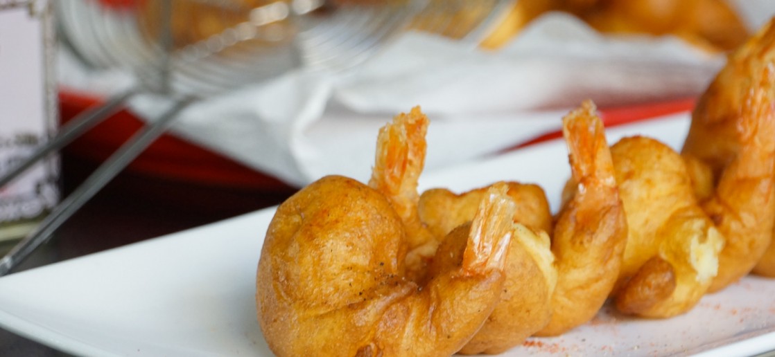 beignets de crevette au curry