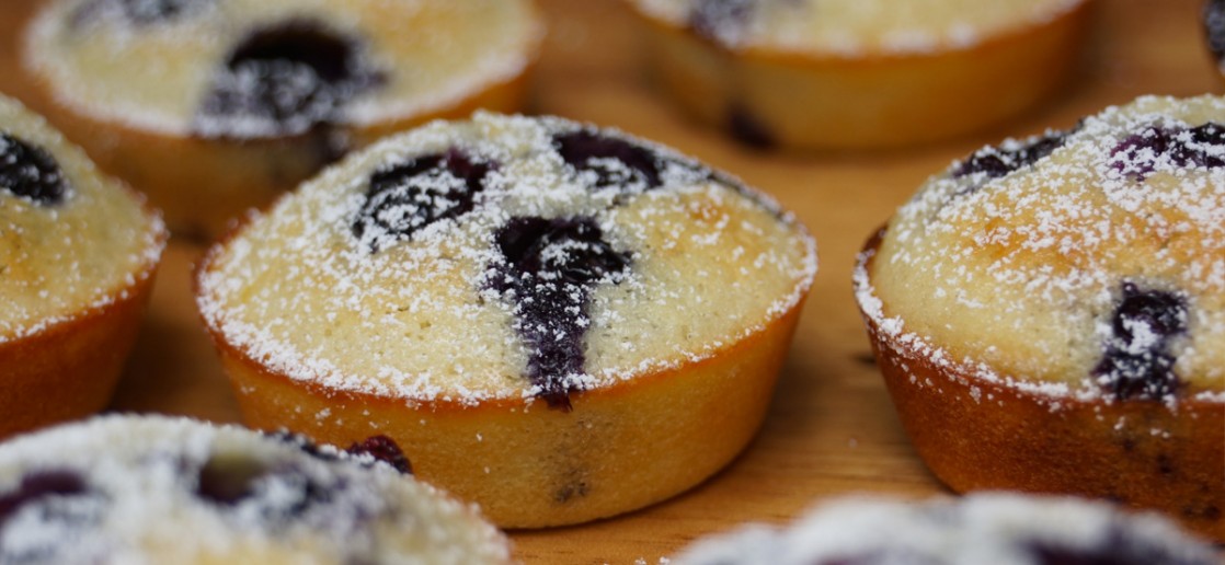 recette des financiers myrtilles