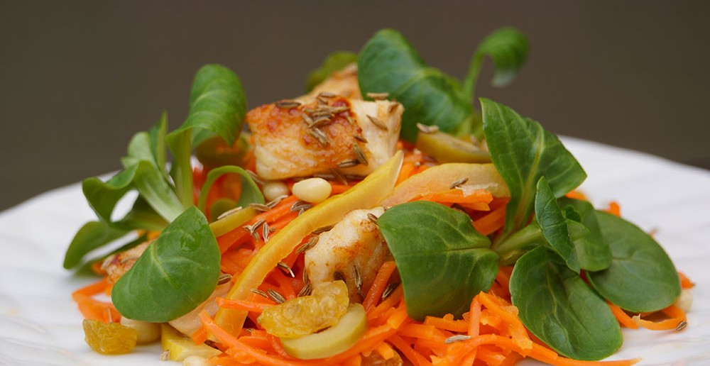 salade carottes orientale hervé cuisine
